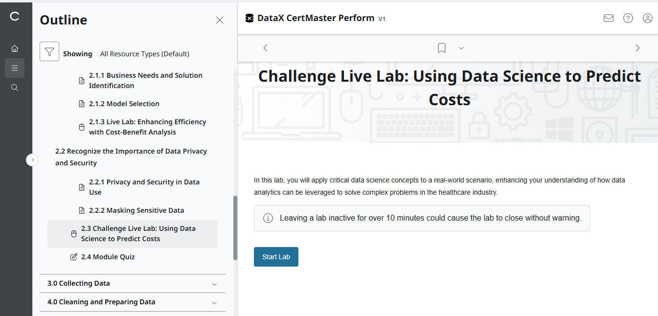 Khóa Học Online Chủ Động – CompTIA DataX CertMaster Perform (V1, 2 Tháng)