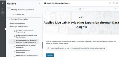 Khóa Học Online Chủ Động – CompTIA DataX CertMaster Perform (V1, 2 Tháng)