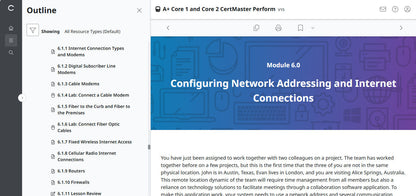 🛒CompTIA A+ Core 1 & Core 2 (V15) – CertMaster Perform (Truy Cập 4 Tháng, Tài Liệu Học Tập Chính Thức)