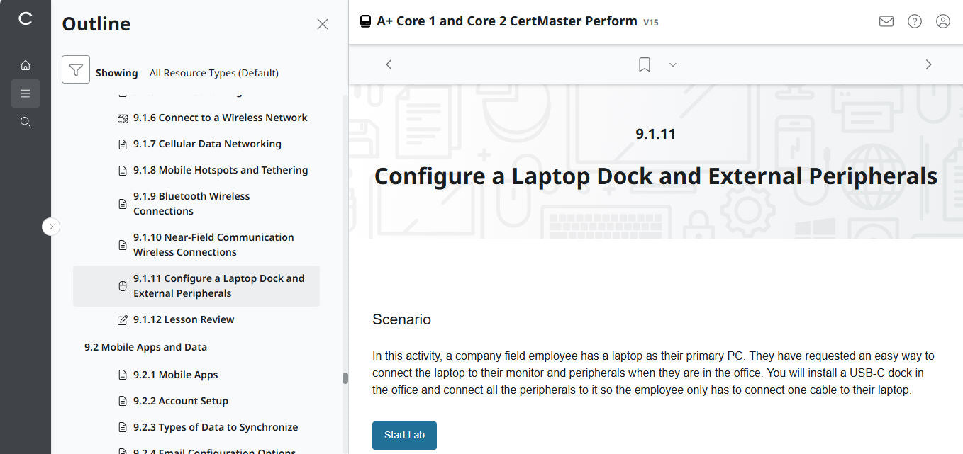 🛒CompTIA A+ Core 1 & Core 2 (V15) – CertMaster Perform (Truy Cập 4 Tháng, Tài Liệu Học Tập Chính Thức)