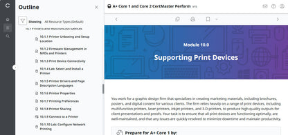 🛒CompTIA A+ Core 1 & Core 2 (V15) – CertMaster Perform (Truy Cập 4 Tháng, Tài Liệu Học Tập Chính Thức)