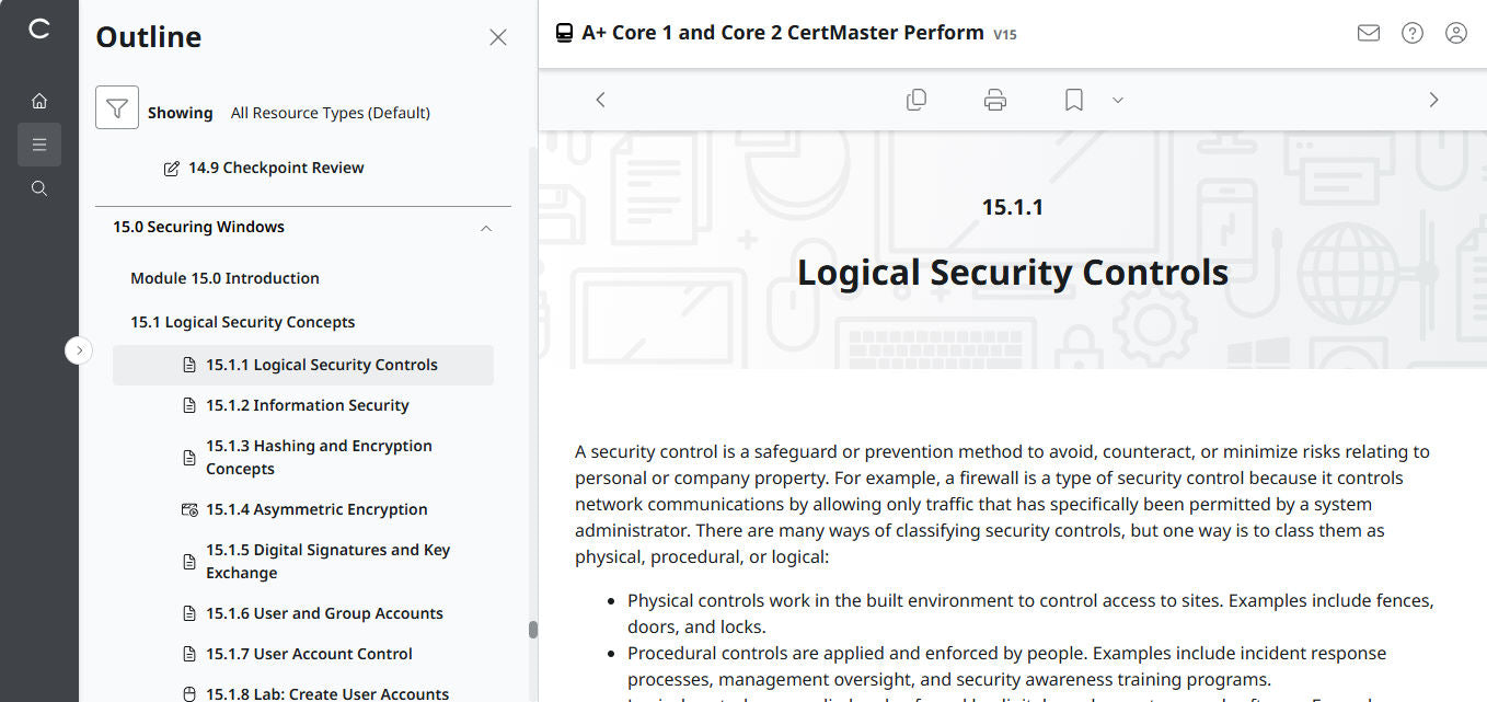 🛒CompTIA A+ Core 1 & Core 2 (V15) – CertMaster Perform (Truy Cập 4 Tháng, Tài Liệu Học Tập Chính Thức)