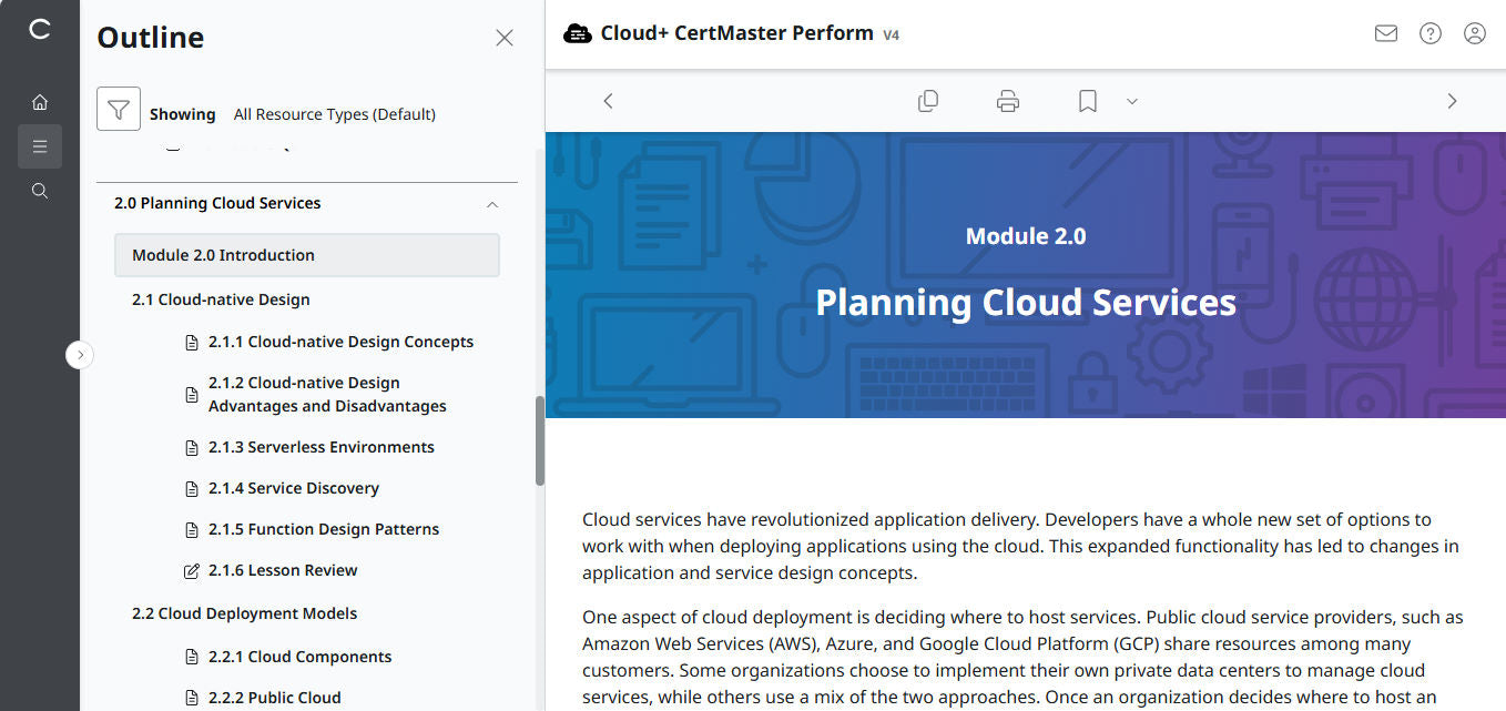 🛒 Ưu Đãi Đặc Biệt – CompTIA Cloud+ CertMaster Perform (CV0-004) – Truy Cập 3 Tháng