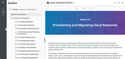 🛒Special Offer -  CompTIA Cloud+ CertMaster Perform (CV0-004) – 3-Month Access