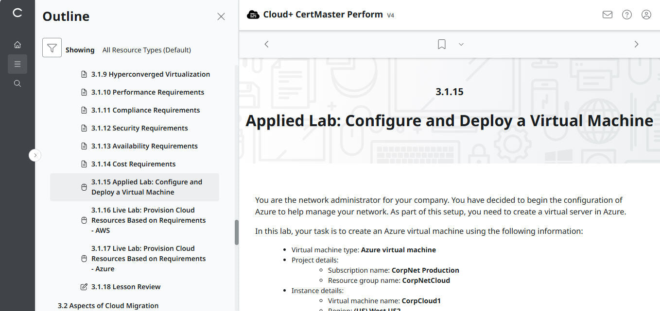 🛒 Ưu Đãi Đặc Biệt – CompTIA Cloud+ CertMaster Perform (CV0-004) – Truy Cập 3 Tháng