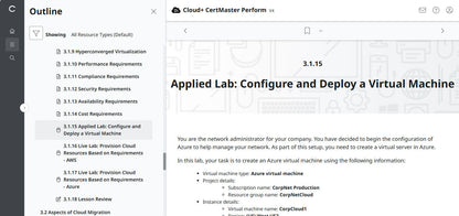🛒Special Offer -  CompTIA Cloud+ CertMaster Perform (CV0-004) – 3-Month Access