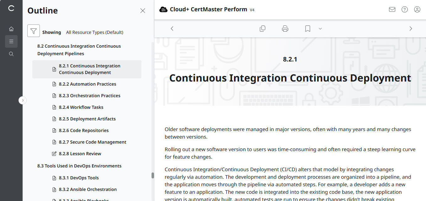 🛒 Ưu Đãi Đặc Biệt – CompTIA Cloud+ CertMaster Perform (CV0-004) – Truy Cập 3 Tháng