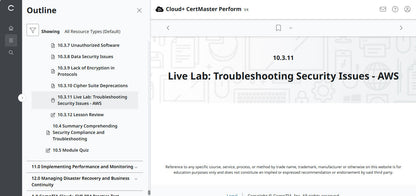 🛒 Ưu Đãi Đặc Biệt – CompTIA Cloud+ CertMaster Perform (CV0-004) – Truy Cập 3 Tháng